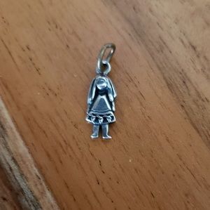 925 girl Charm Pendant